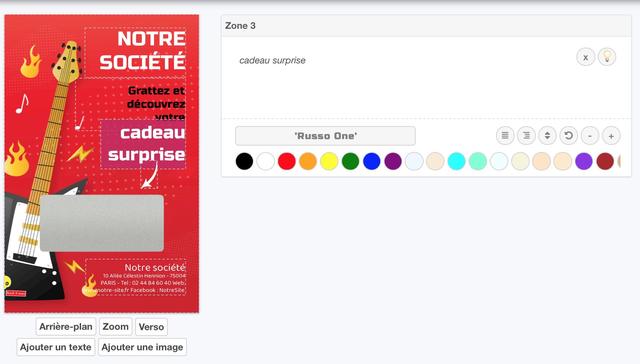Maintenez le clic appuyé sur sa zone pour le déplacer, ou modifiez-la en déplaçant son bord inférieur droit. Maintenez le clic appuyé sur sa zone pour le déplacer, ou modifiez-la en déplaçant son bord inférieur droit.